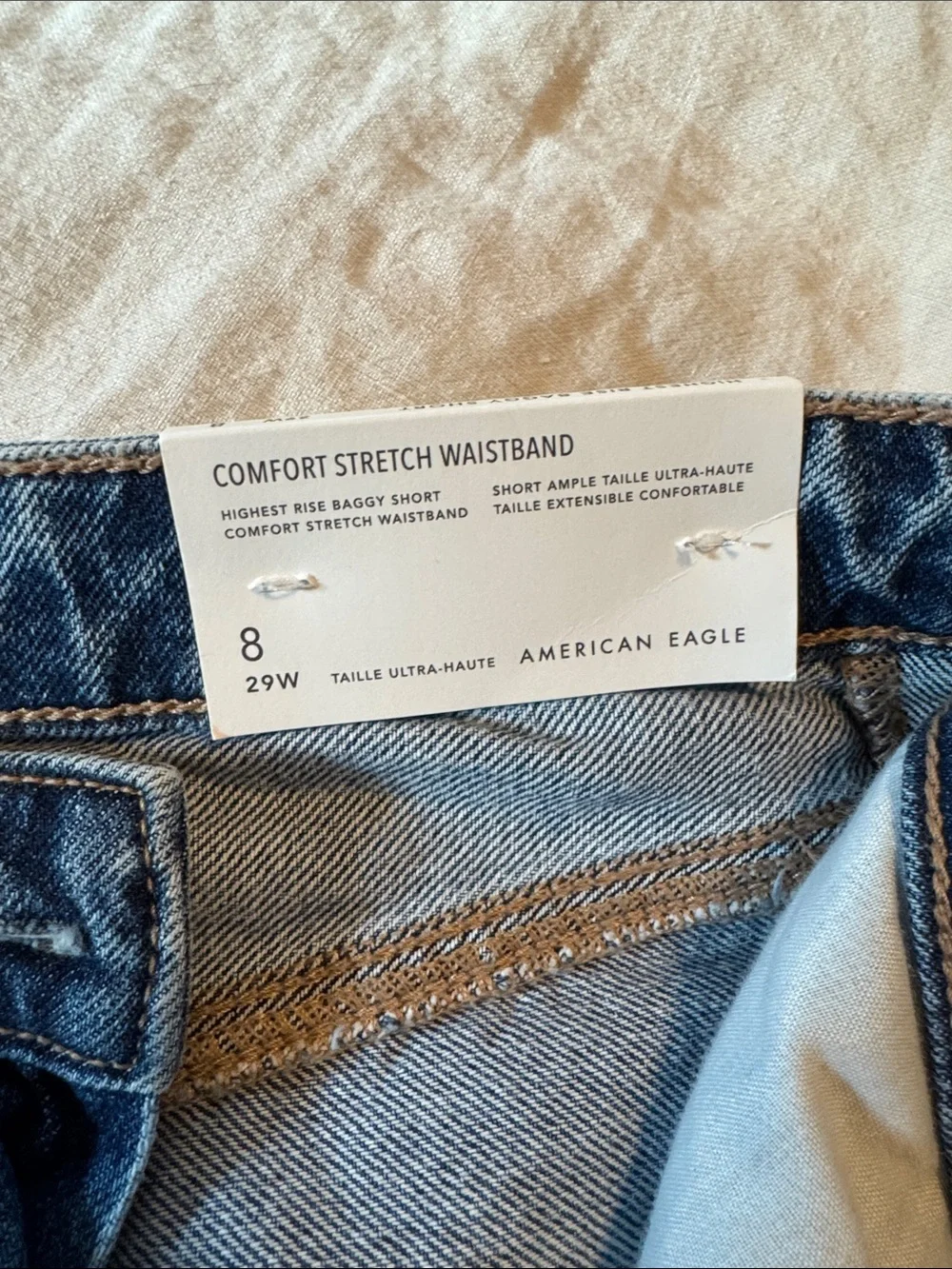 NWT American Eagle Outfitters Highest Rise Baggy Short Size 8